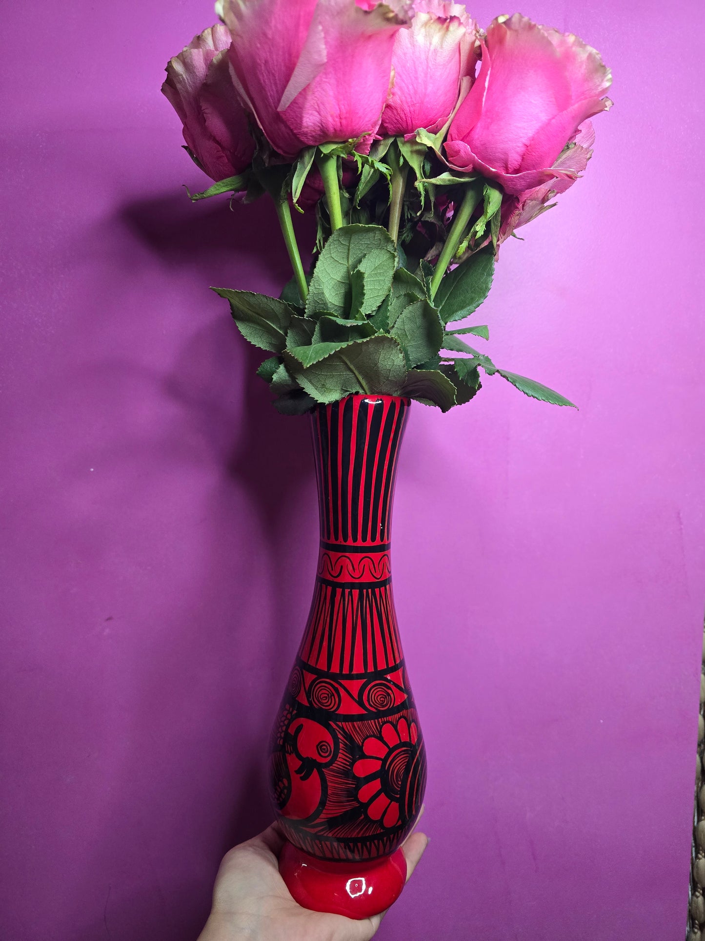 Florero de barro