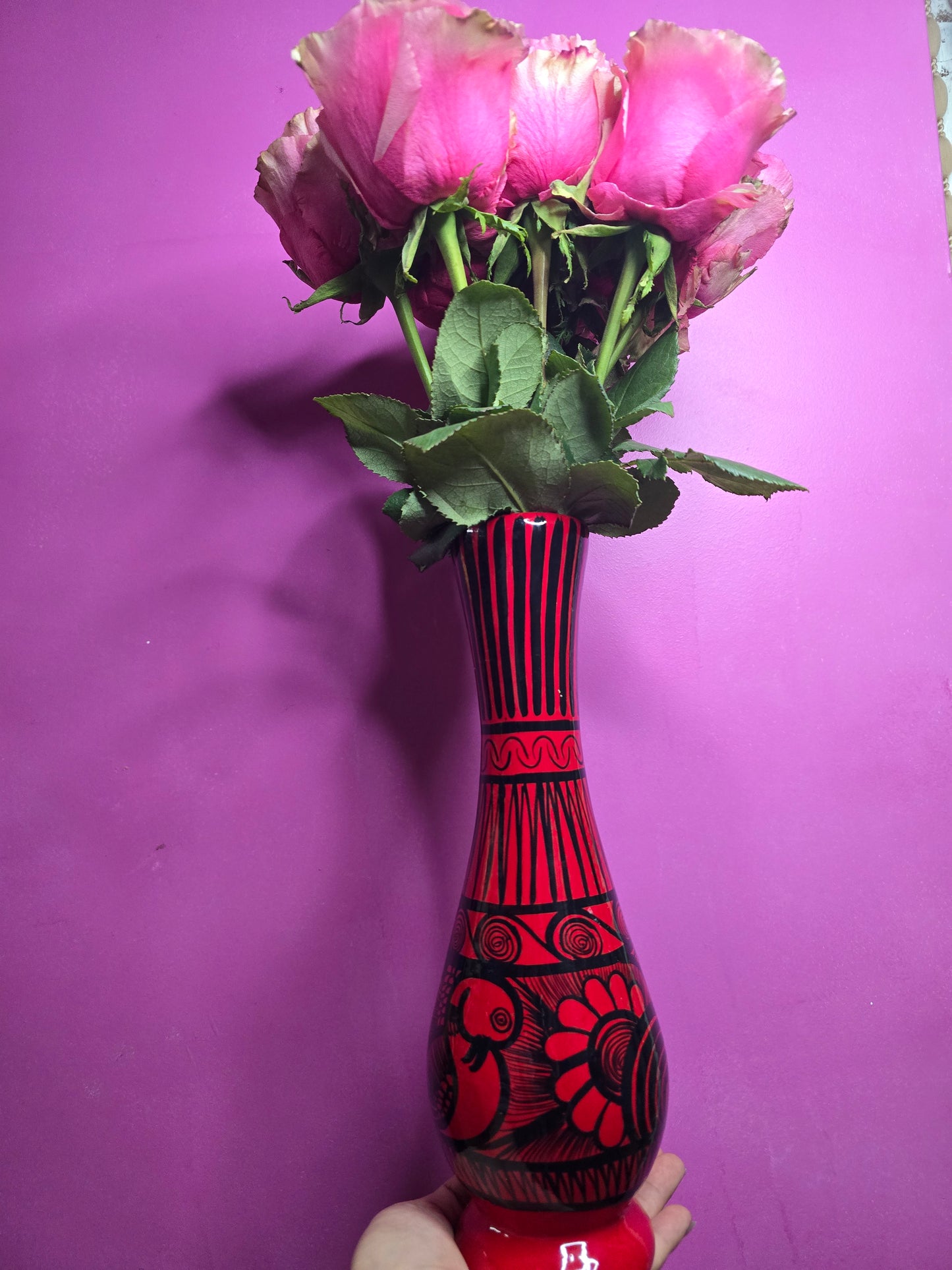 Florero de barro