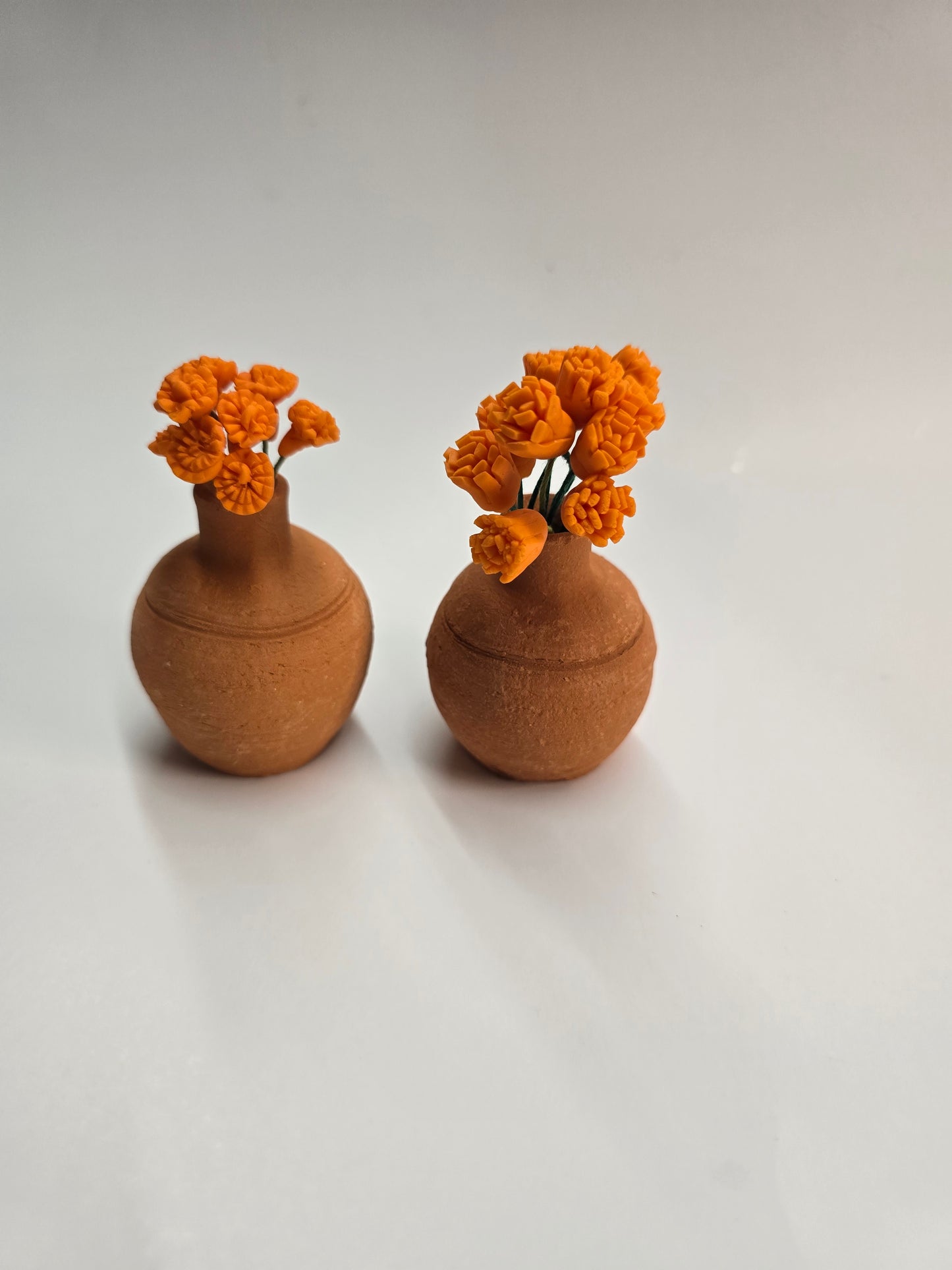 Florero Con Flores Cempasúchil