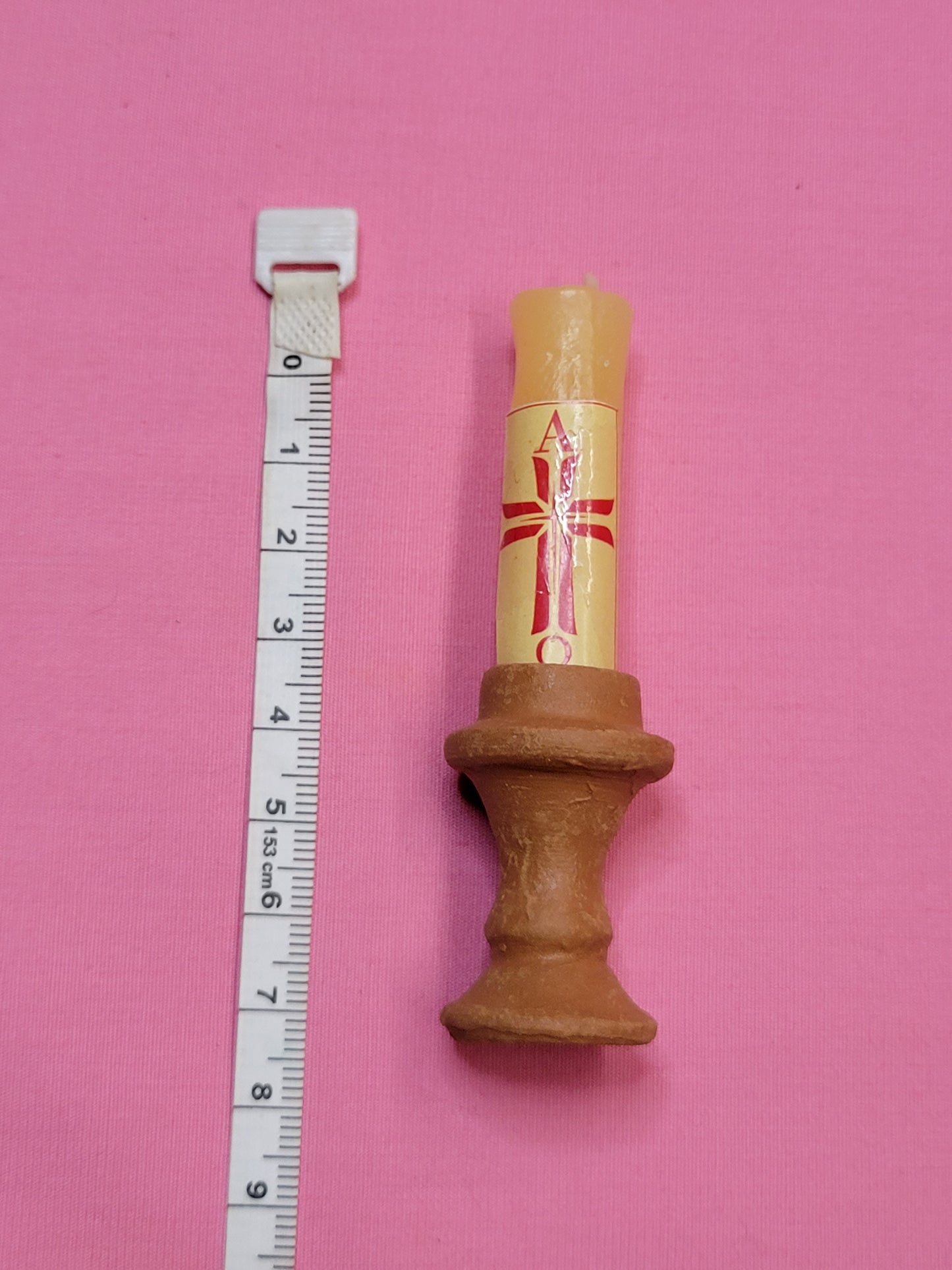 Mini candelero de barro
