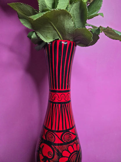 Florero de barro