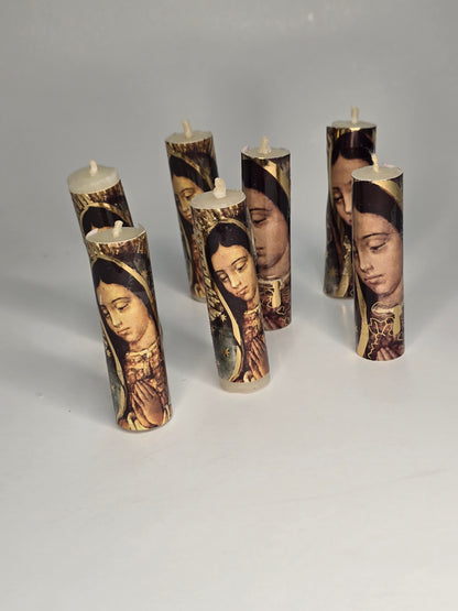 Velitas De Virgen Guadalupe