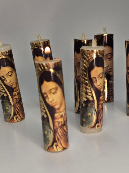 Velitas De Virgen Guadalupe