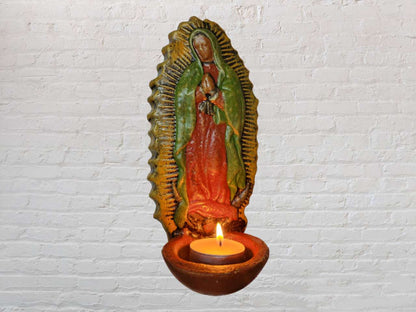 Virgencitas for candle holder