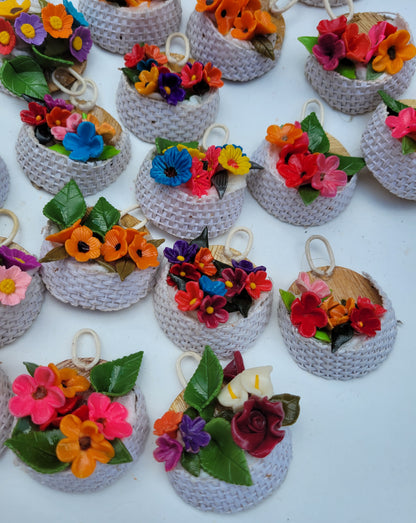 Canasta con flores