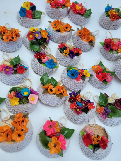 Canasta con flores